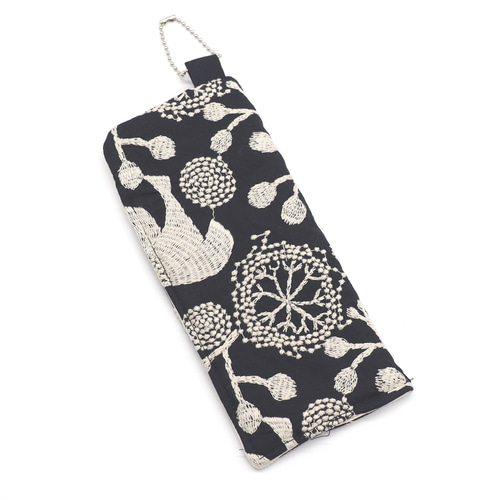 めがねケース 点と線模様製作所【bird garden(ネイビー)】 メガネ