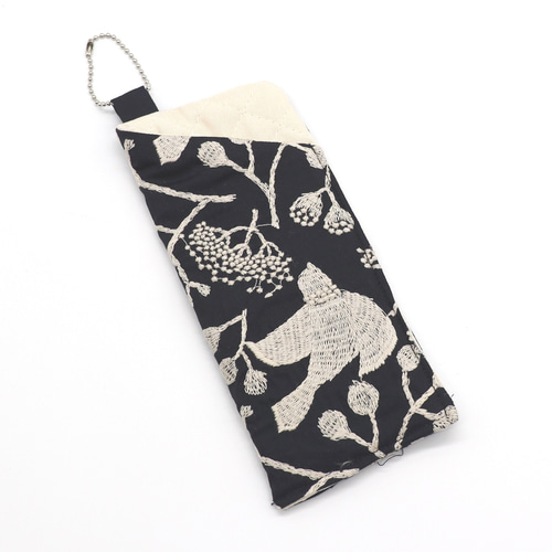 めがねケース 点と線模様製作所【bird garden(ネイビー)】 メガネ