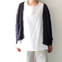 春秋コットンカーディガン 1枚目の画像