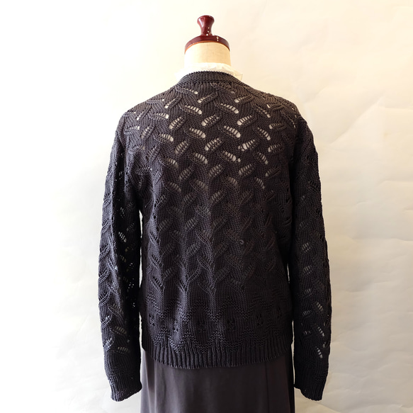 春秋コットンカーディガン 9枚目の画像