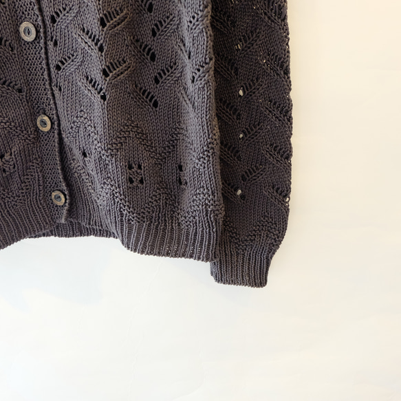 春秋コットンカーディガン 7枚目の画像