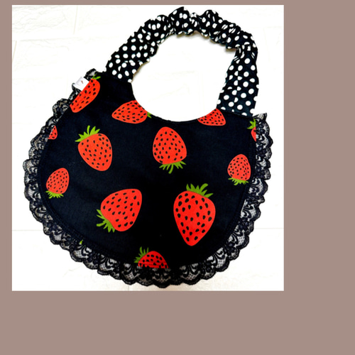 大型犬♡超大型犬 リバーシブルフリルスタイ レース ペット服