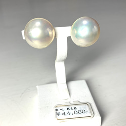 マベパール　本真珠　ピアス 天然 箱付き 16mm 南洋真珠 奄美大島産 マベパール 本真珠 南洋真珠 白蝶真珠ピアス