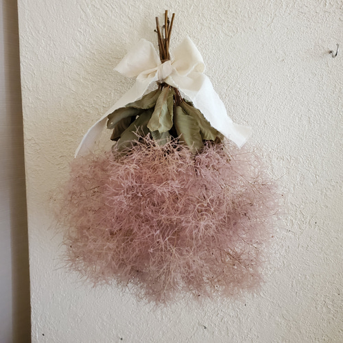 スモークツリーのスワッグ♡ふわふわ大きめ スワッグ GREEN ROSE 通販