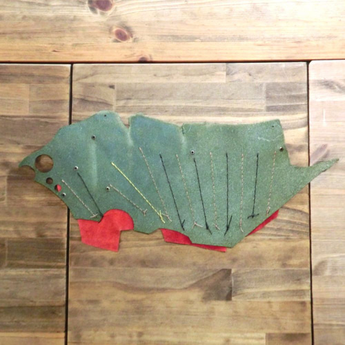 魚拓】風 壁飾り ウォールデコ 革小物 レザー カ577 タペストリー