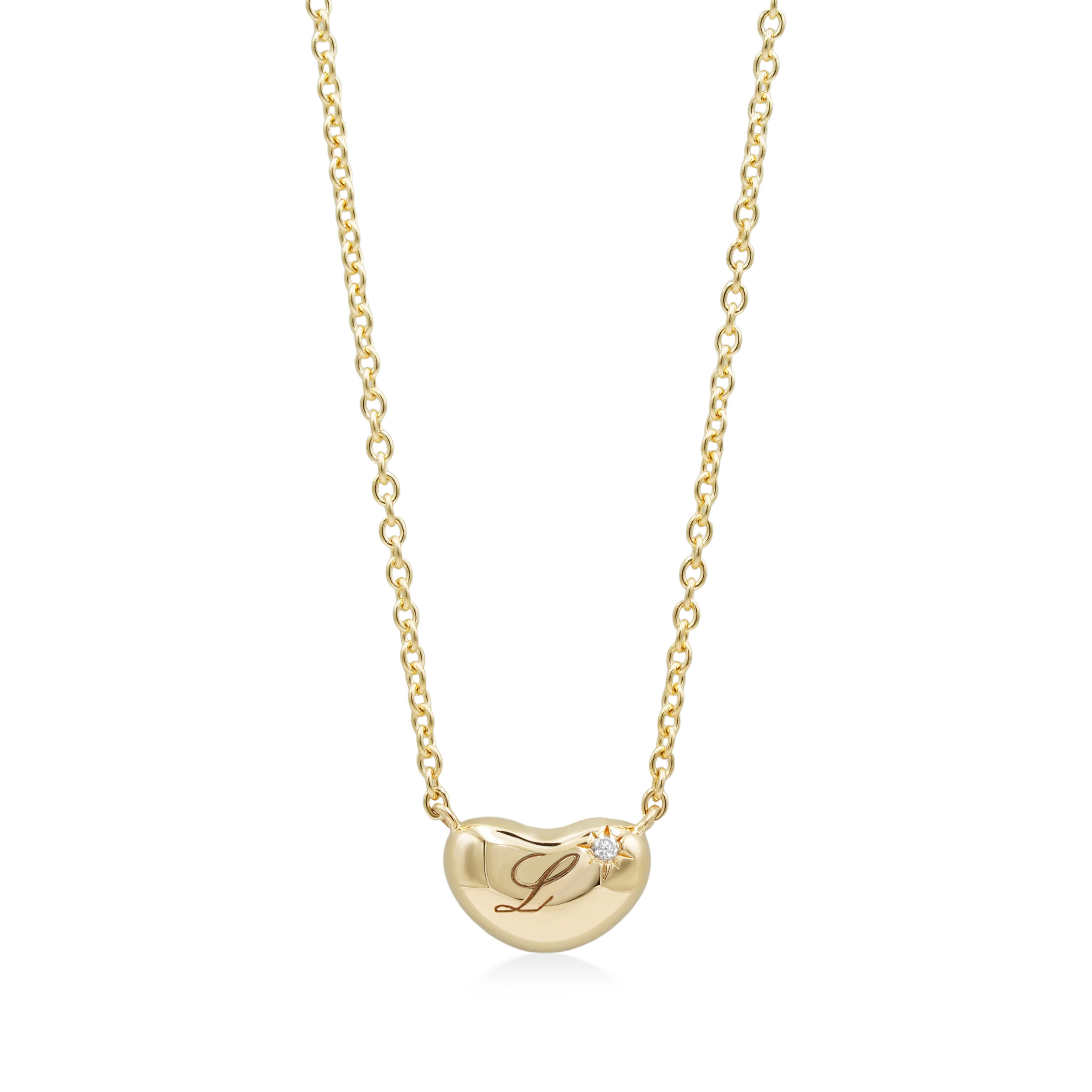 ハッピーハート豆ネックレス E24H316（4週間発送）