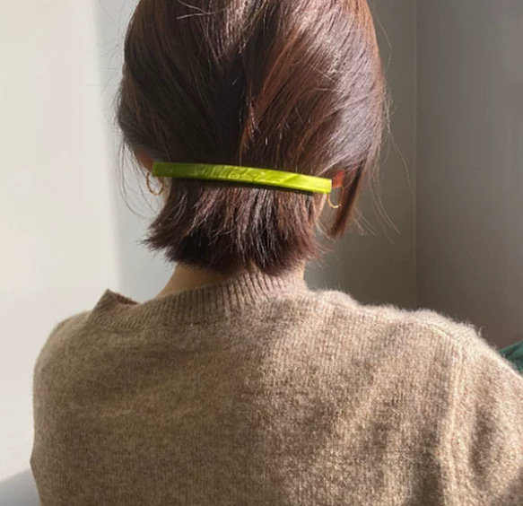 再入荷 大きめ バレッタ ヘアアレンジ シンプル オシャレ 大人可愛い 7枚目の画像