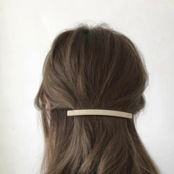 再入荷 大きめ バレッタ ヘアアレンジ シンプル オシャレ 大人可愛い 5枚目の画像