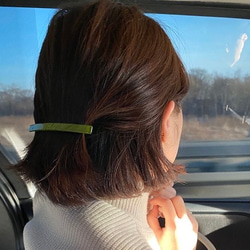 再入荷 大きめ バレッタ ヘアアレンジ シンプル オシャレ 大人可愛い 6枚目の画像