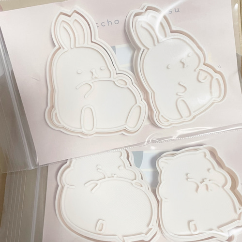 クッキー型】ハムスター 2個セット【ふとっちょどうぶつ