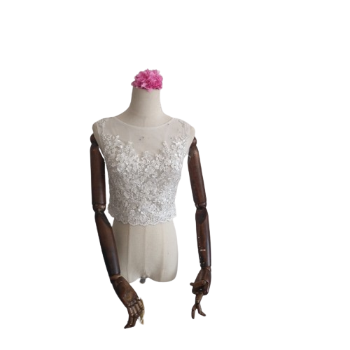 ウエディングドレス用ボレロ トップス 上品レース オーダーメイド可能