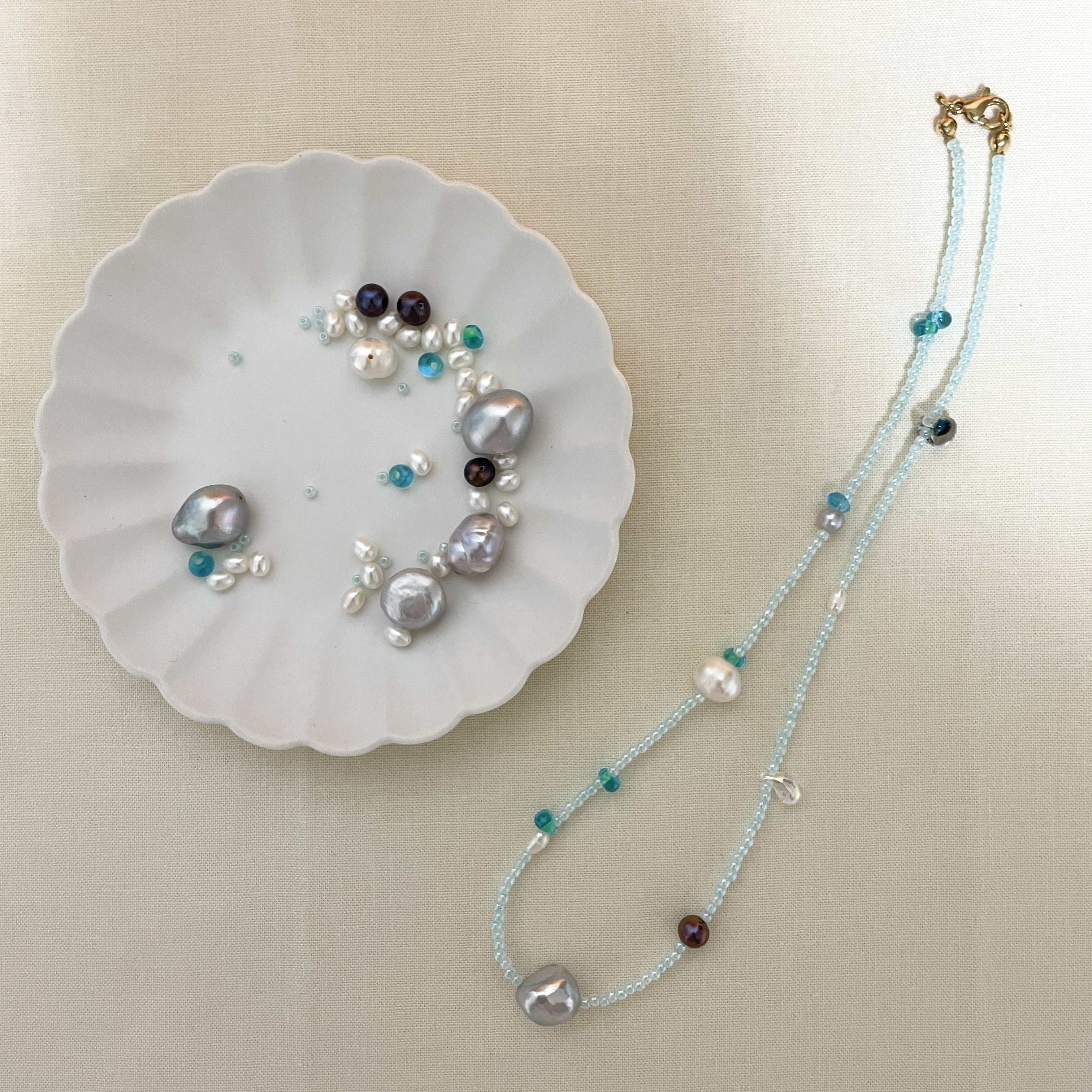 天然真珠 可愛いネックレス