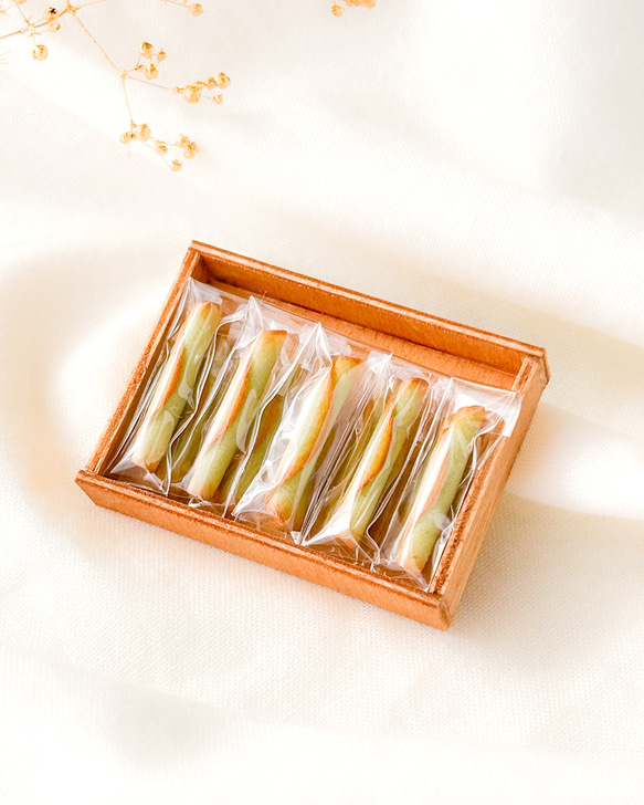 ミニチュア 抹茶 シガレット クッキー 10本セット / 大人かわいい 上品