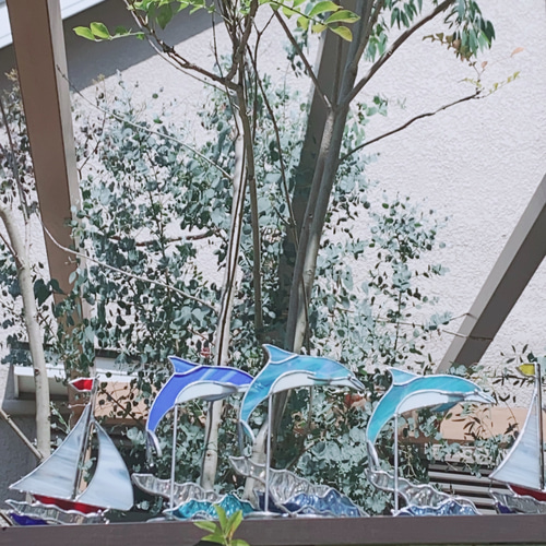 イルカステンドグラス 立体・オブジェ EPOCH MAKING 通販 17784003