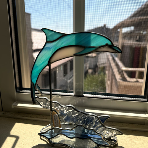 ステンドグラス　イルカ イルカステンドグラス 立体・オブジェ EPOCH MAKING 通販 17784003