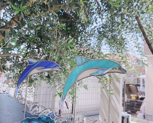 イルカステンドグラス 立体・オブジェ EPOCH MAKING 通販 17784025