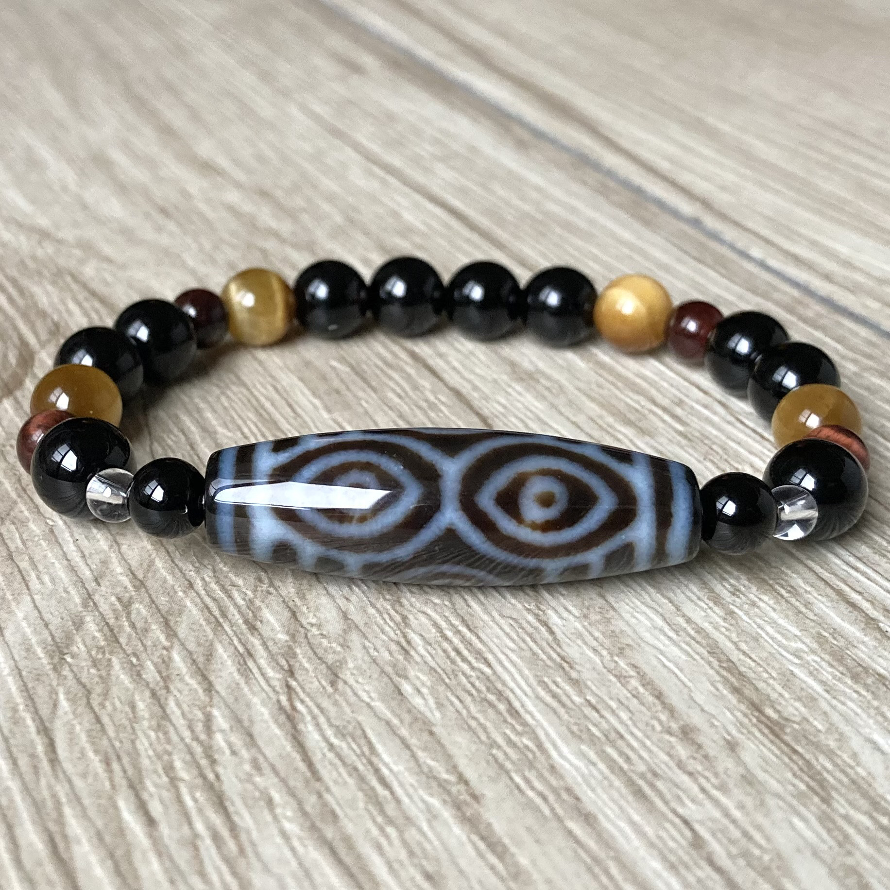 ふれでぃ　龍眼天珠　エンペラーアイ　パワーストーン　天珠　ブレスレット ふれでぃ 龍眼天珠 エンペラーアイ パワーストーン 天珠