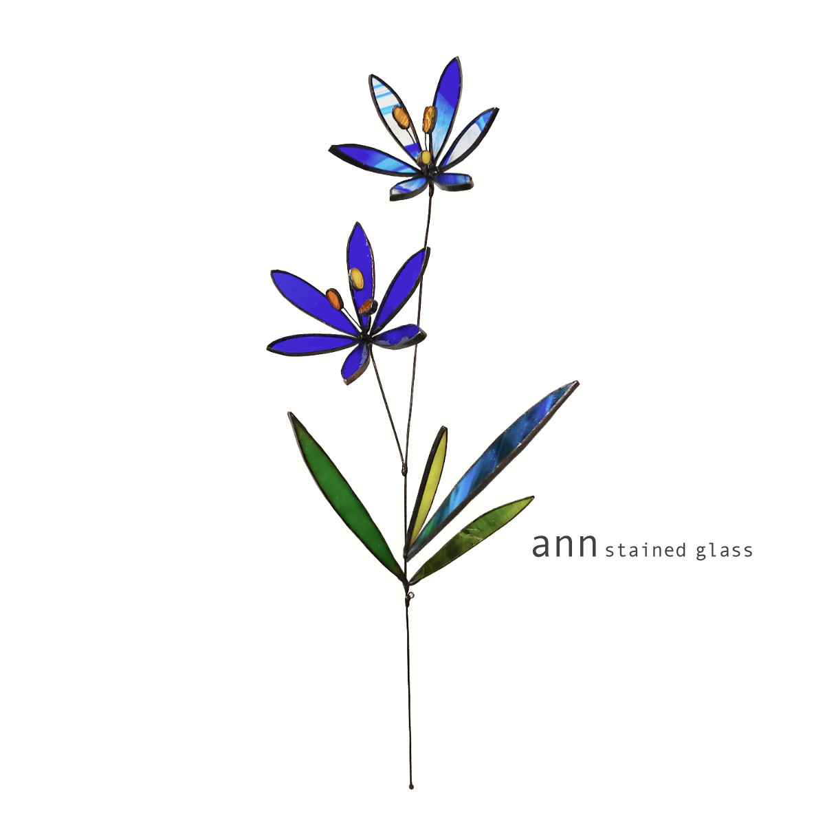 ステンドグラス　ユリ240530-B