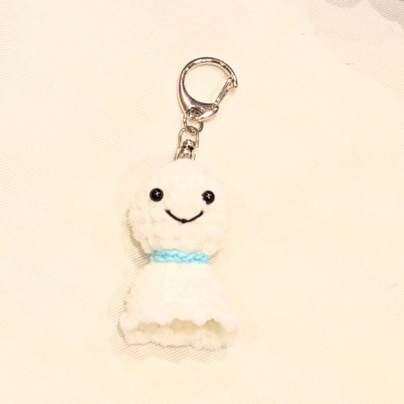 てるてる坊主のキーホルダー／ストラップ あみぐるみ matsukomade 通販