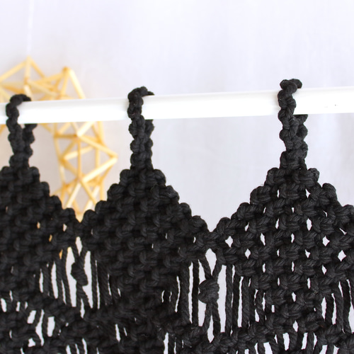 H2 マクラメカフェカーテン・のれん マクラメタペストリー カーテン