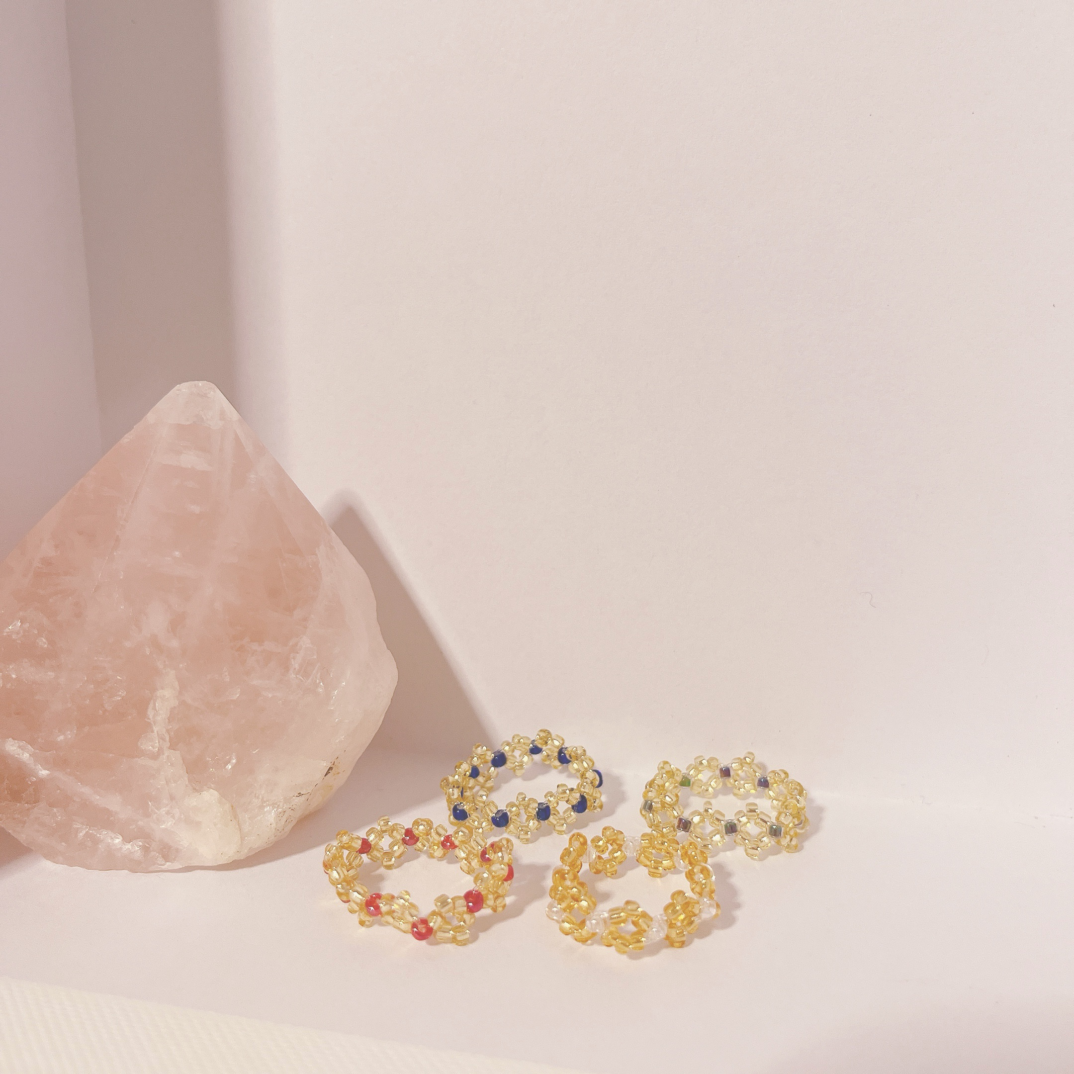 送料込 ゴールド ラッピング無料☆ MEJURI◆デュオビーズリング