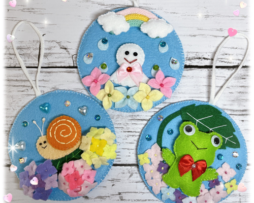 フェルトリース・飾り・専用 フェルトのガーランド☆フェルトリース☆壁飾り リース Tama