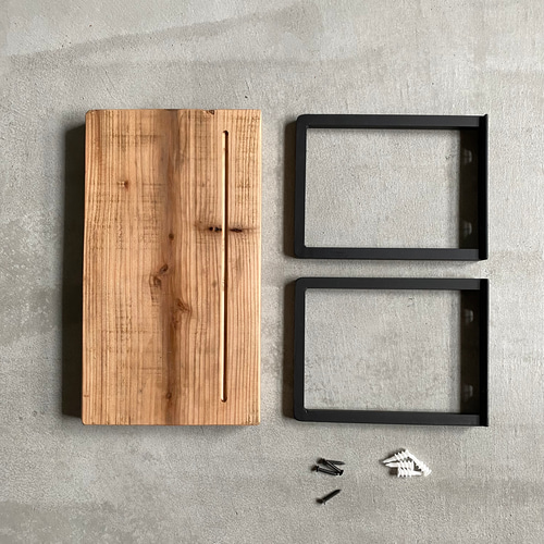 数量限定 神棚 KD-ILS お札立て 無垢材 アイアン シンプル / 神具 仏具  