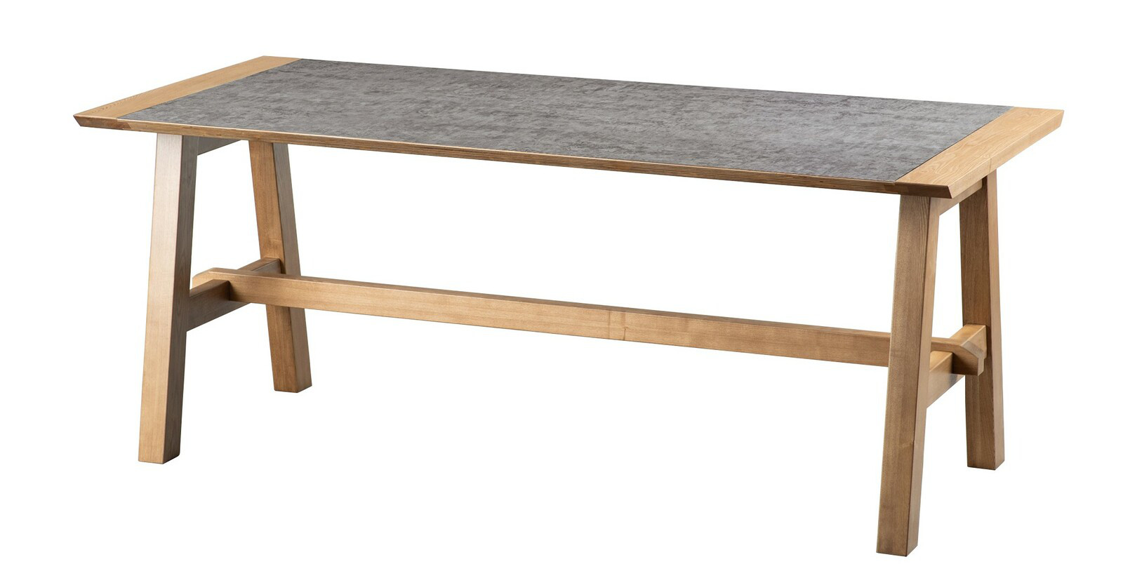 タモ材とメラミン材の融合で耐久性のあるダイニングテーブル 【LBZ-SD-12372798】