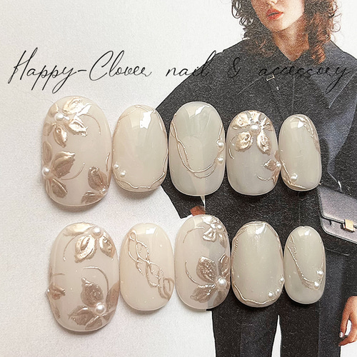 ☑︎mint香る涼しげネイルチップ ネイルチップ 韓国 オーダー  