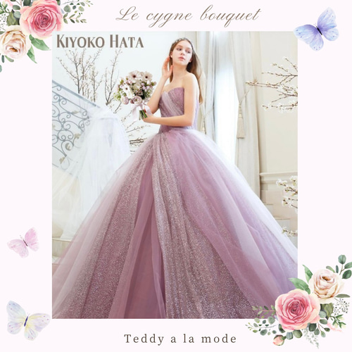 フェミニン＆ナチュラルブーケ ウエディングブーケ＆ブートニア（造花