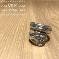18号 数量限定　スプーンリング　ハンドメイド　サイズオーダも可能‼️ 送料無料 18号】アンティーク スプーン リング 薔薇柄 シルバー 一点物
