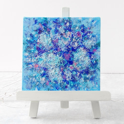 原画】抽象画 紫陽花 約18cm角 キャンバス 送料無料 絵画 La 原画】抽象画 紫陽花 約18cm角 キャンバス 送料無料 絵画 La
