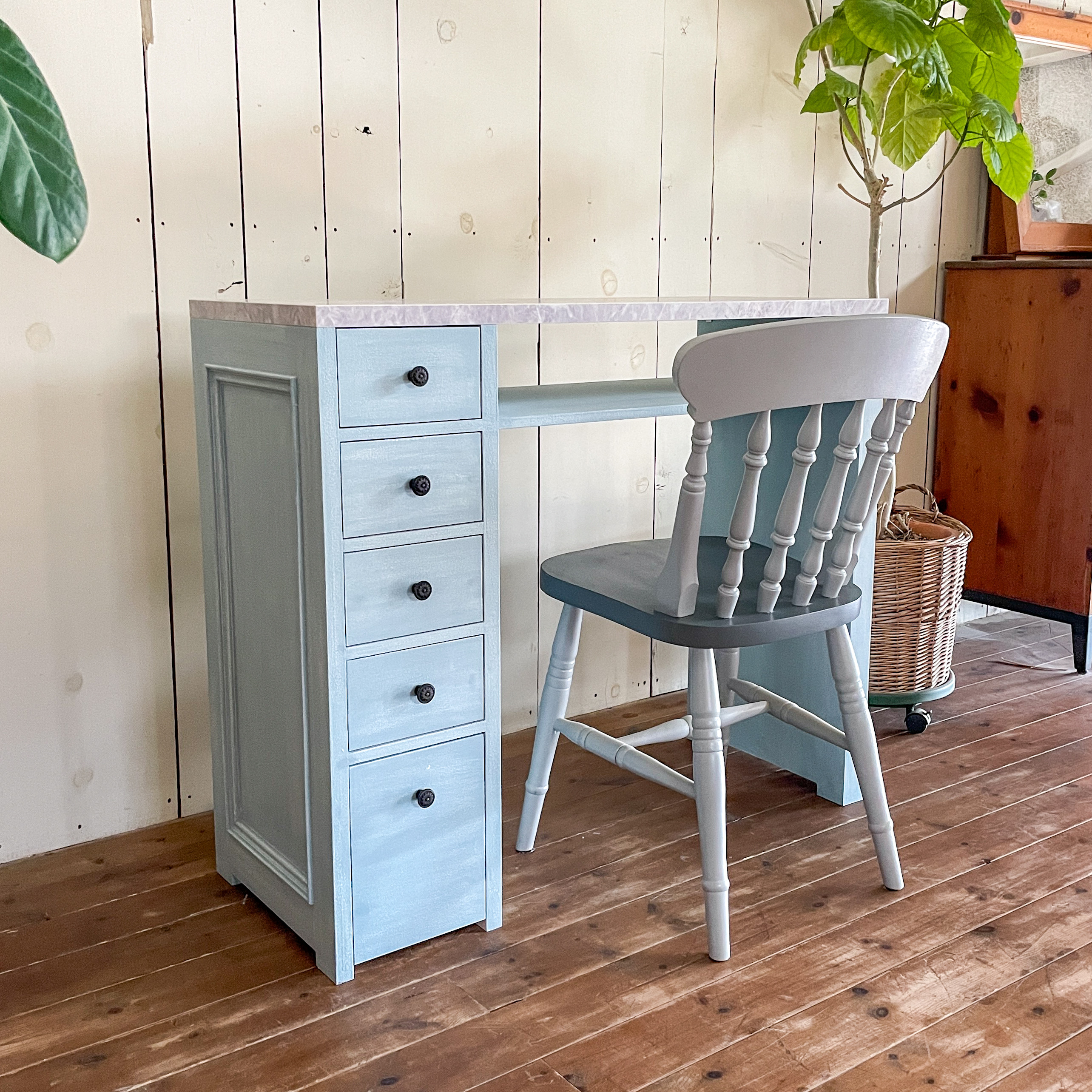 人工大理石　ネイルデスク　オーダーメイド家具 人工大理石 ネイルデスク オーダーメイド家具