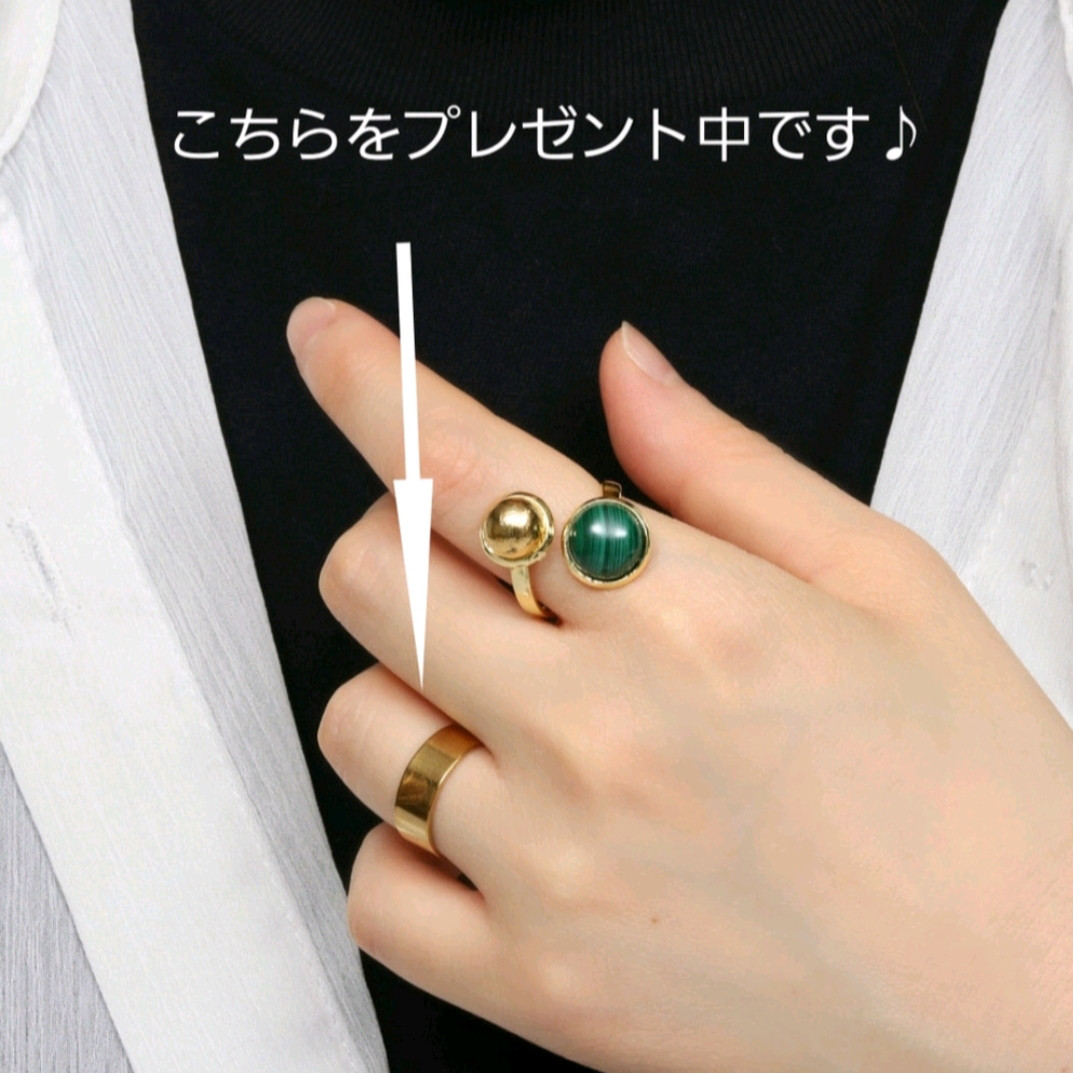 コーデリングおまけ中♪『空』《ターコイズ×ラピスラズリ》天然石フォークリング【サージカルステンレス《ゴールド/シルバー》