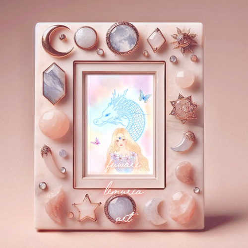 白龍・レムリアのあなた】愛と光＊レムリアアート/白龍との絆/本当の