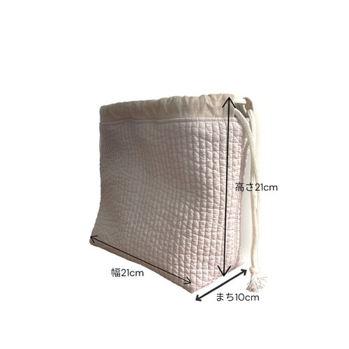 入学入園グッズꕤ洗える保温保冷お弁当バッグパープルチェックヌビ風