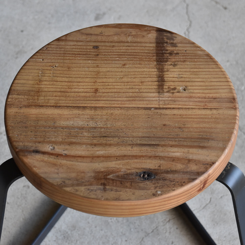 ◾️mixt model 古材/三角スツール H400×W450×D450 椅子（チェアー