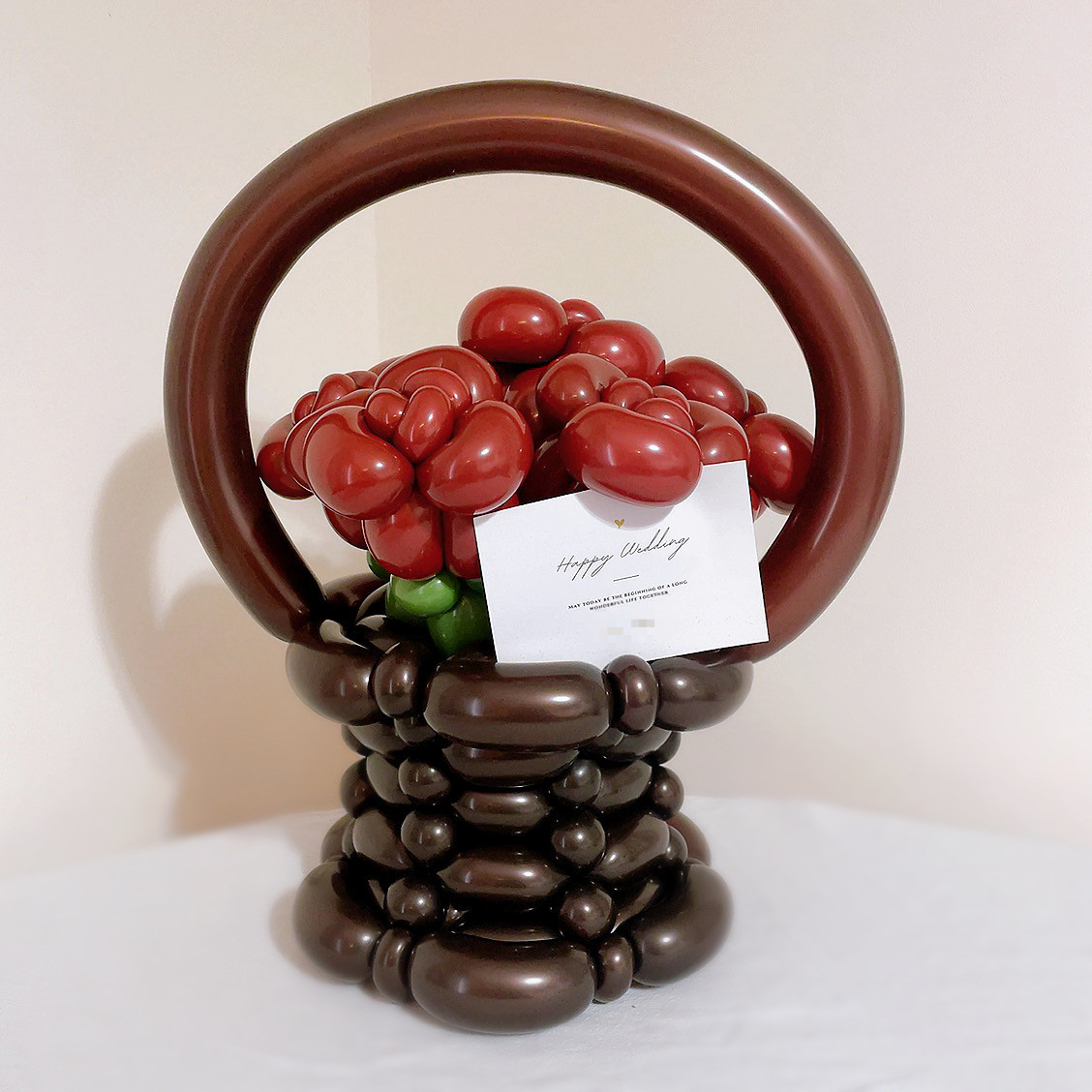 ローズバスケットバルーンギフト ／ 誕生日・記念日ギフト