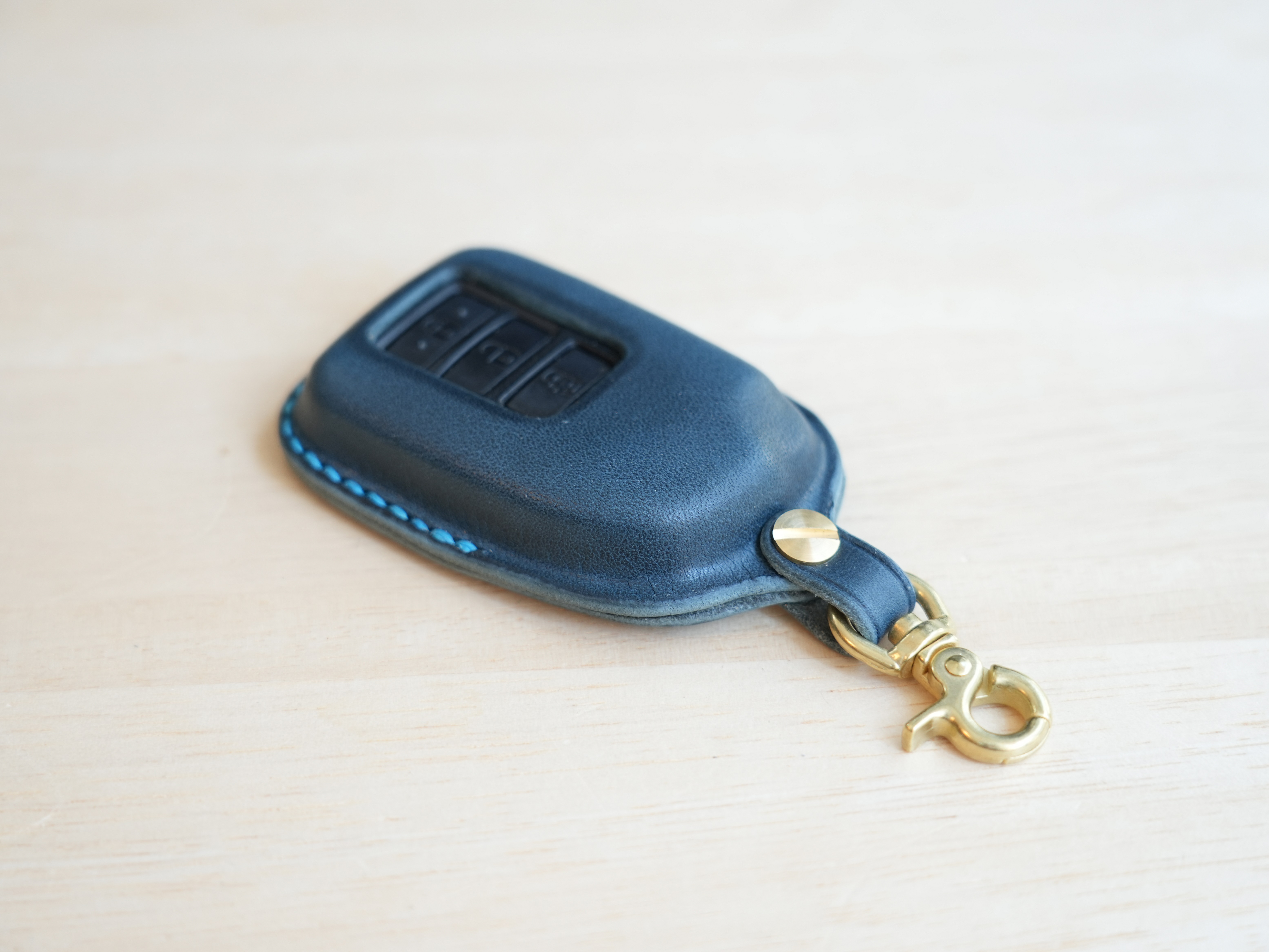 TOYOTA　スマートキーケースⅣ　ハイエース等　栃木レザー【名入れ無料・選べる革とステッチ】手縫い・本革