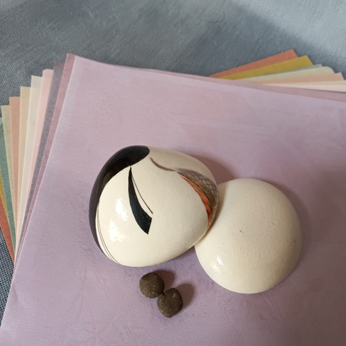 姫香合 : 紫式部 茶道具 源氏雛香合 香りの器 インテリアグッズ その他  