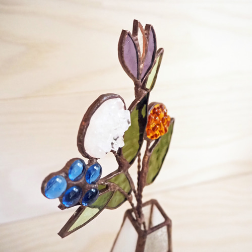 ステンドグラスの仏花 一輪挿し・花瓶・花器 Unit Glass Studio 通販
