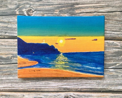 海の絵 『Living now』キャンバスプリント 海 夕陽 風景画 絵 海の絵 『Living now』キャンバスプリント 海 夕陽 風景画 絵