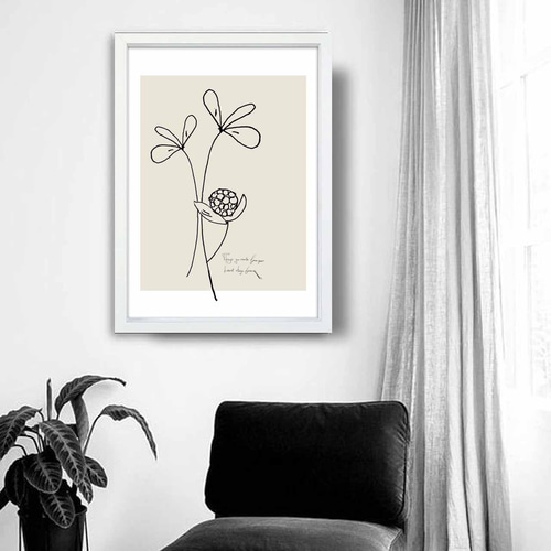 たのしく咲く花 イラスト ポスター A4 A3 A2 A1 アート アートポスター