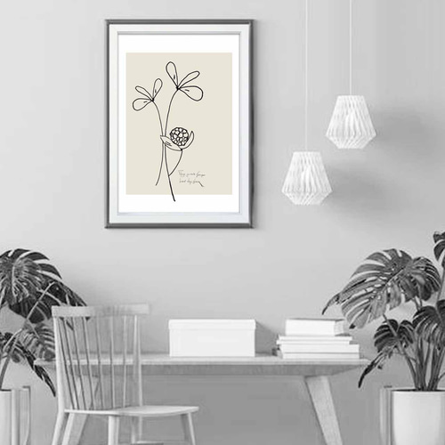 たのしく咲く花 イラスト ポスター A4 A3 A2 A1 アート アートポスター