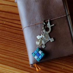 Kogin刺繡吊墜☺︎彩色奇異果[Kogin刺繡☺︎刺繡] 第7張的照片