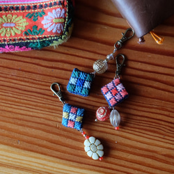 Kogin刺繡吊墜☺︎彩色奇異果[Kogin刺繡☺︎刺繡] 第8張的照片