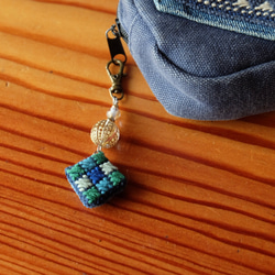 Kogin刺繡吊墜☺︎彩色奇異果[Kogin刺繡☺︎刺繡] 第6張的照片