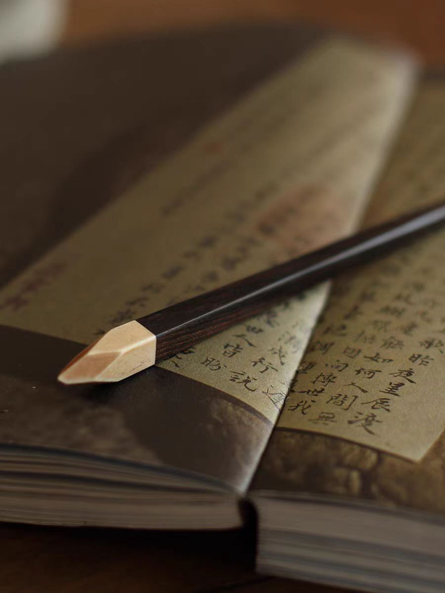 ハンドメイド かんざし 手作り 千机 木簪 紫檀 鹿の角 マジェステ 和装髪飾り ヘアアクセサリー 誕生日 記念日