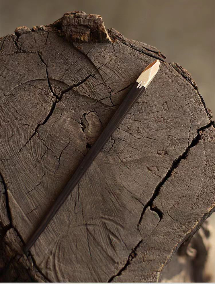 ハンドメイド かんざし 手作り 千机 木簪 紫檀 鹿の角 マジェステ 和装髪飾り ヘアアクセサリー 誕生日 記念日