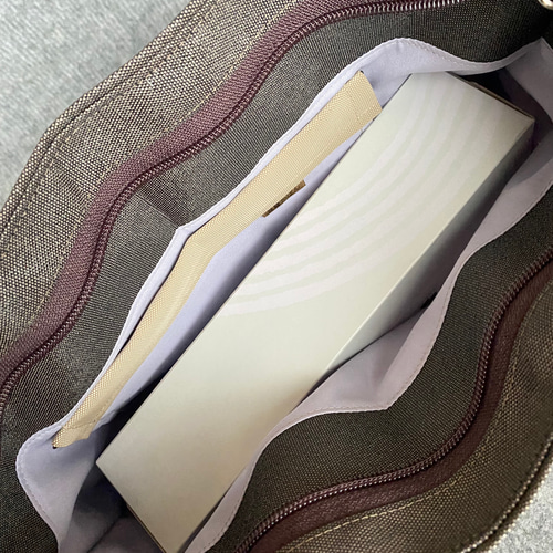 受注生産】倉敷畳縁シンプルリボンショルダーバッグ(ラベンダー